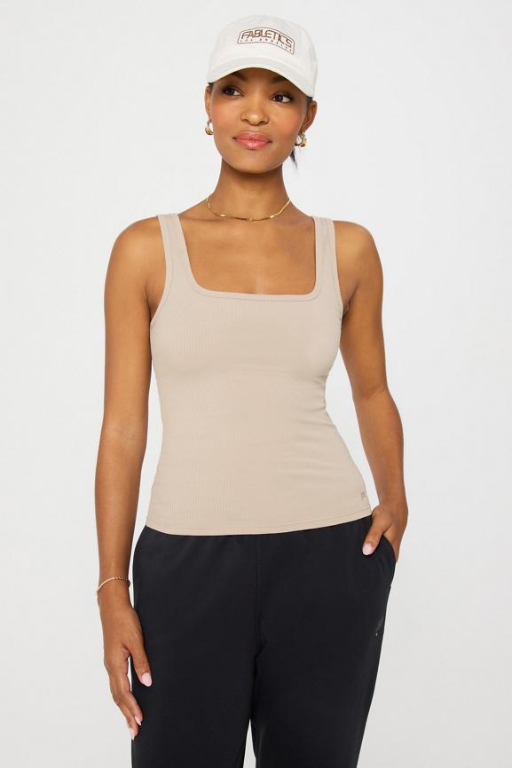 Daily Rib Square Neck Tank