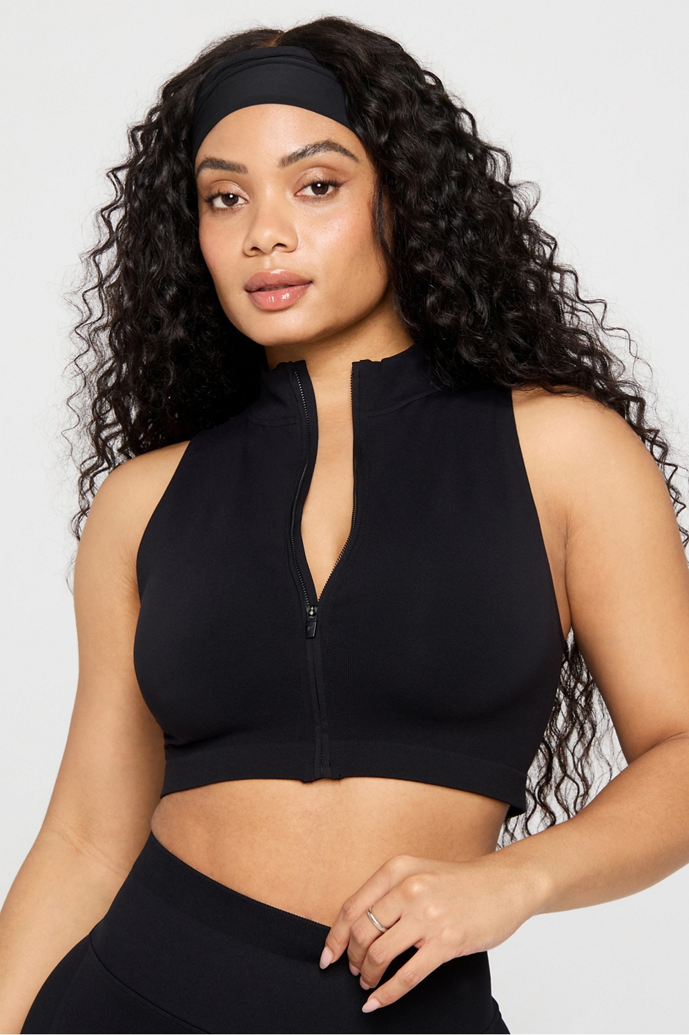 ジャケット MLB Women's Basic Ribbed Slim Fit Crop Zip-Up NY Black 3FTRB TK2500524-0001-2_998x1498.jpg?
