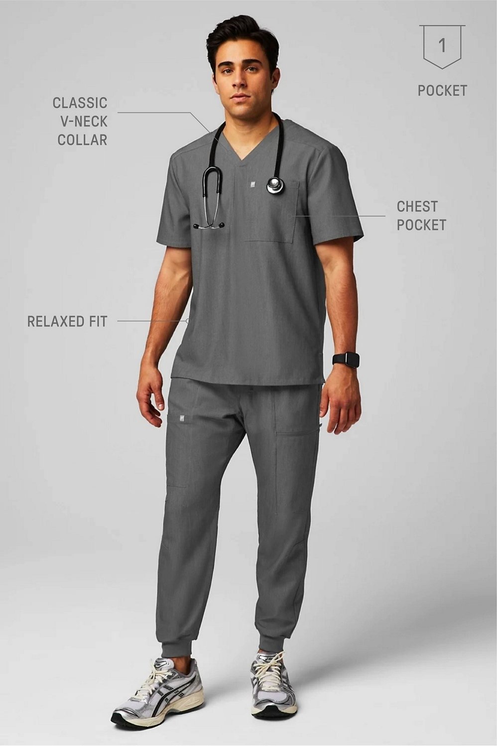 Helix Scrub Top