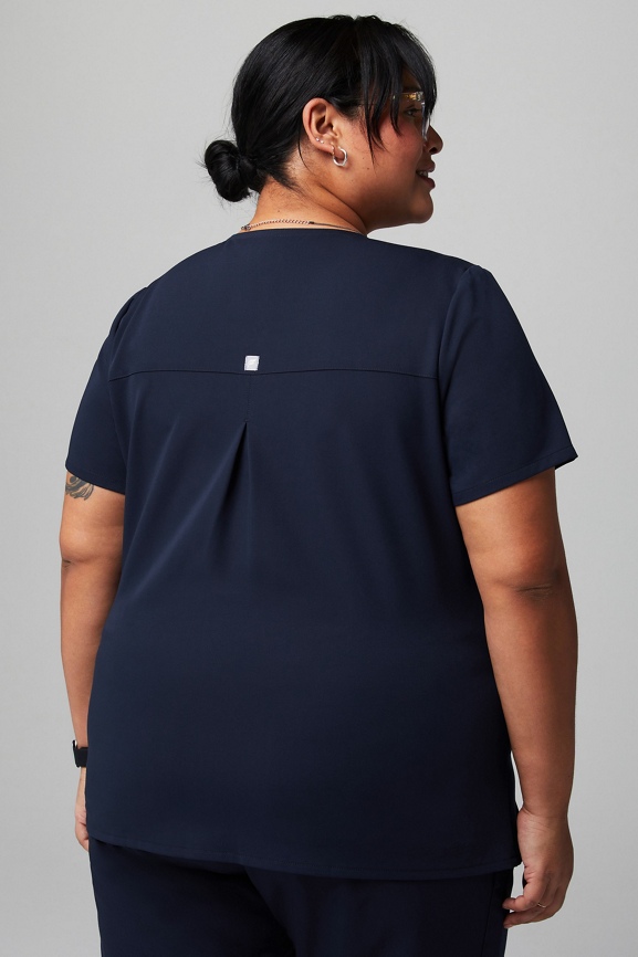 Stat Pleat Scrub Top
