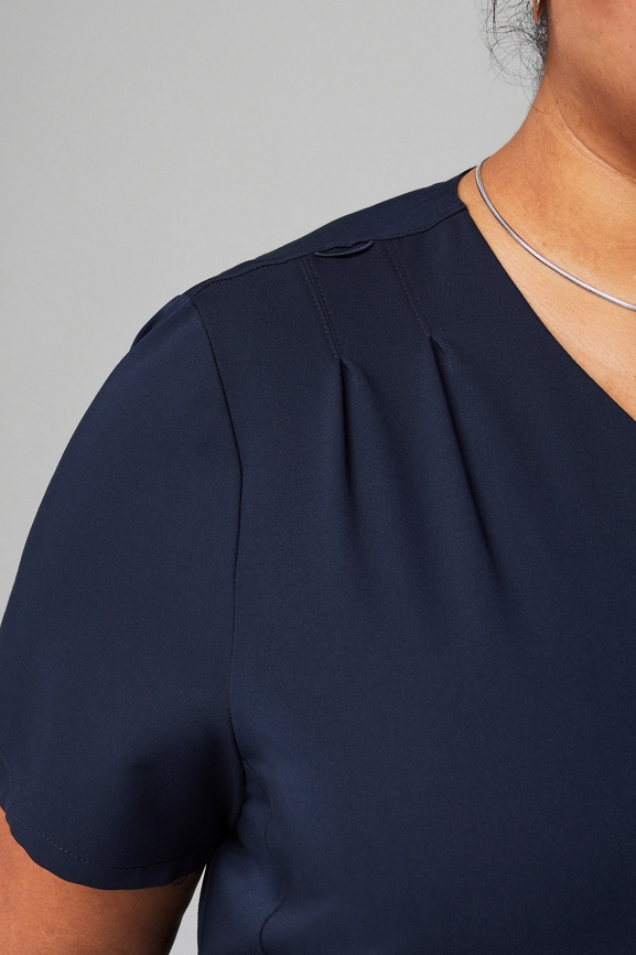 Stat Pleat Scrub Top