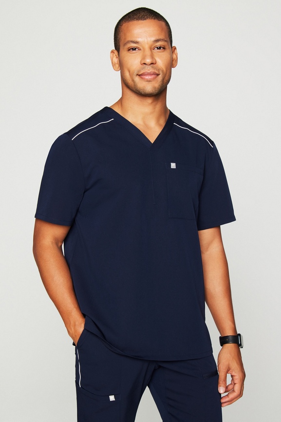 Scrubs For Men Fabletics Men's Foundation 4-Pocket Scrub Jacket