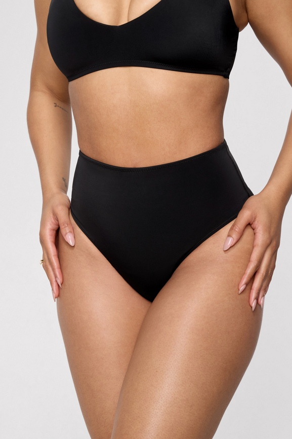 Swim Triangle Top & Shaping Full Coverage Bottom Bikini 2-Piece Set