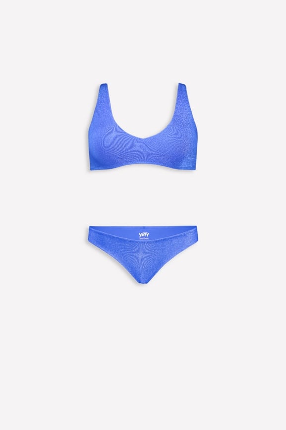 Shaping Swim Luxe Plunge Top & Dipped Bottom Bikini 2-Piece Set